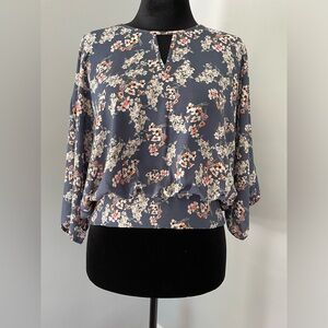 Sienna Sky Floral Blouse - Size Large - EUC